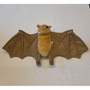 Stellaluna bat Hand Puppet 19" Wingspan Book by Janell Cannon Plush Brown 1996